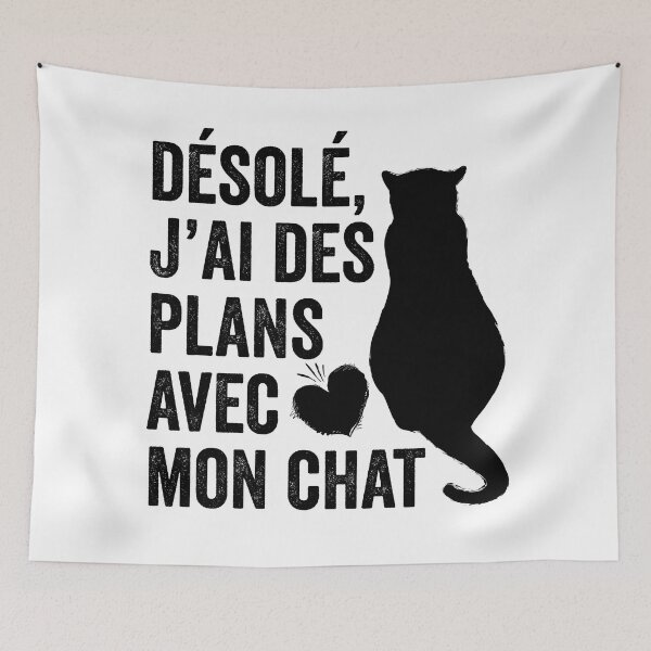 Item preview, Sorry, I have plans with my cat designed and sold by courbebleue.