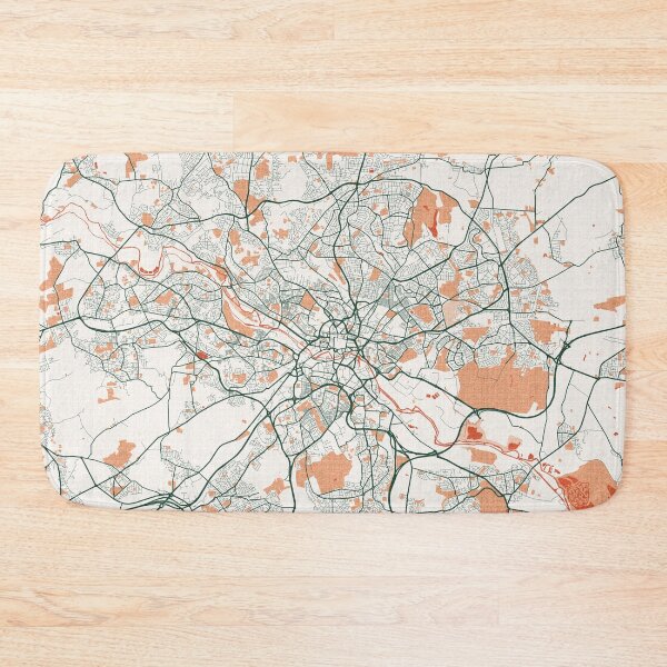 Item preview, Leeds City Map of England - Bohemian designed and sold by deMAP.