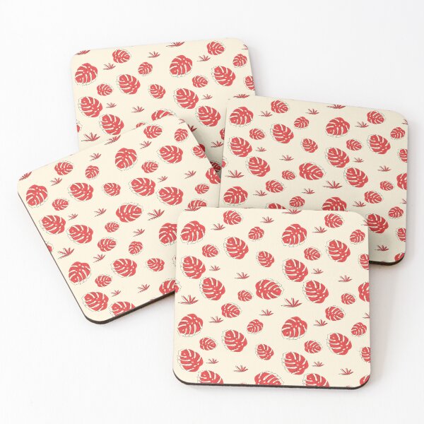 Item preview, red color leaves patterns designed and sold by Tootstot.