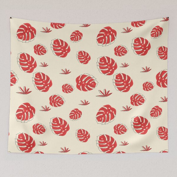 Item preview, red color leaves patterns designed and sold by Tootstot.