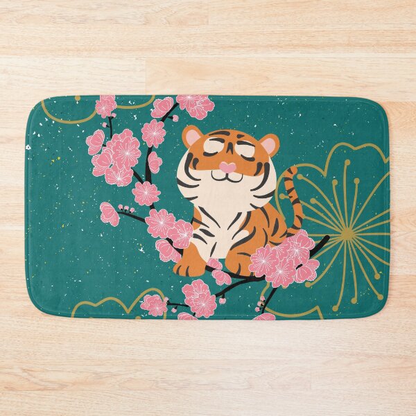 Item preview, Retro Chinese New Year of the Tiger 2022 and Plum Blossom designed and sold by Lulupainting.
