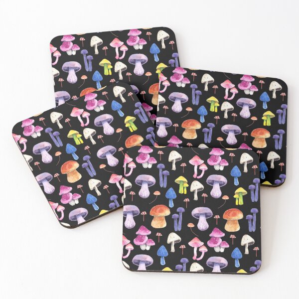 Item preview, Rainbow watercolor mushrooms designed and sold by Isabelle-T.