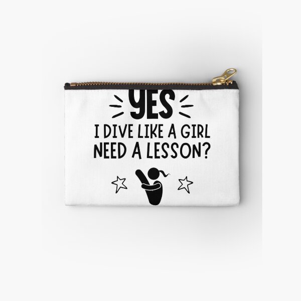 Item preview, Diving: Yes, I ski like a girl. Need a lesson? designed and sold by TheGreenGoat.