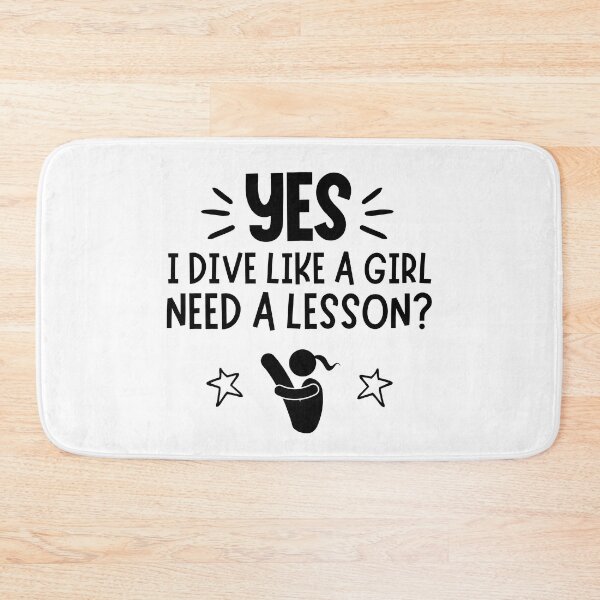 Item preview, Diving: Yes, I ski like a girl. Need a lesson? designed and sold by TheGreenGoat.