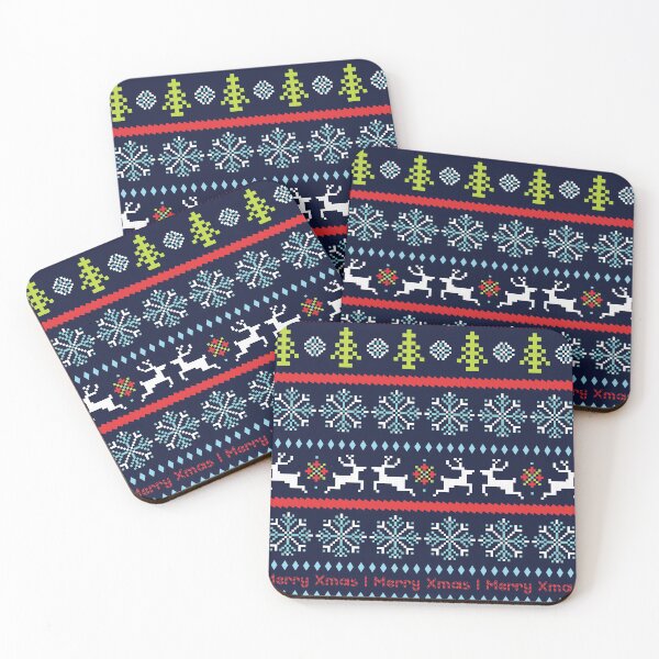 Item preview, Christmas sweater pixeled pattern designed and sold by MJ ART.