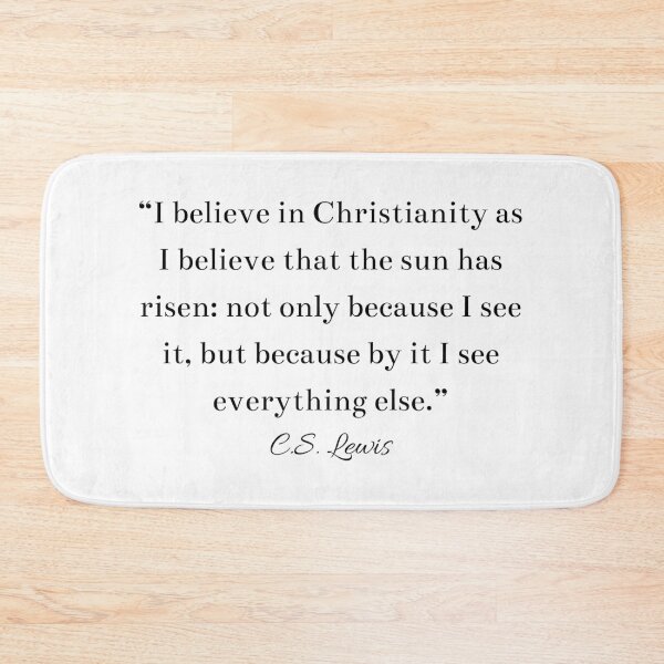 Item preview, CS Lewis Inspirational Christian Quote designed and sold by HoeneShirts.