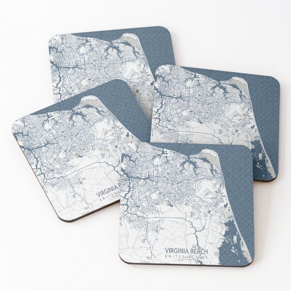 Item preview, Virginia Beach City Map of the USA - Coastal designed and sold by deMAP.