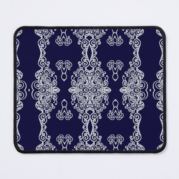 Item preview, Navy blue abstract cirrus cloud pattern designed and sold by jeanyun48.