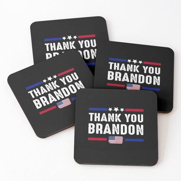 Item preview, Thank You Brandon Conservative Anti Liberal US Flag Xmas 2 designed and sold by shophia-art.