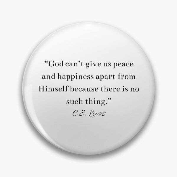 Item preview, CS Lewis Inspirational Christian God Quote designed and sold by HoeneShirts.