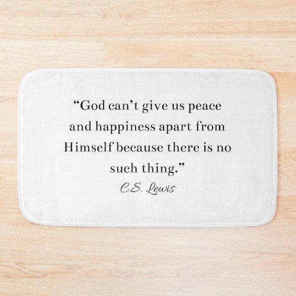 Item preview, CS Lewis Inspirational Christian God Quote designed and sold by HoeneShirts.