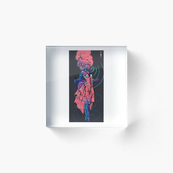 Rhapsody in Magenta Acrylic Block