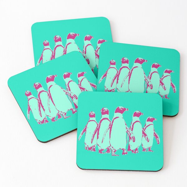 Item preview, African Penguin Gang - Aqua and Magenta designed and sold by AnthonyZed.