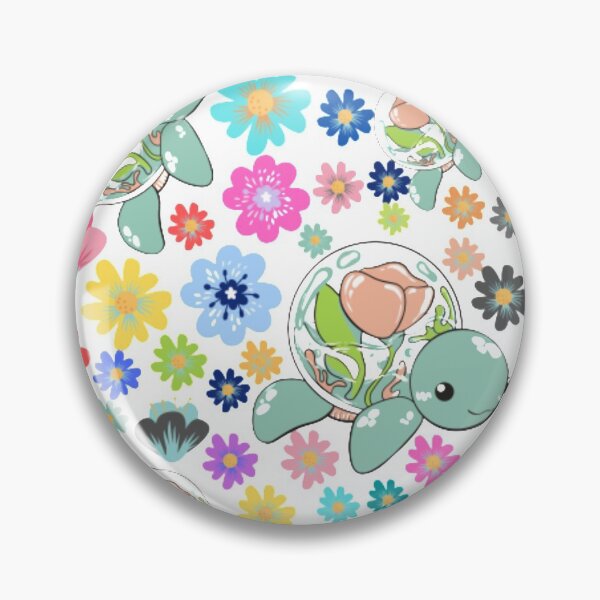Item preview, the turtle lives in the flowers  designed and sold by Takwaby.