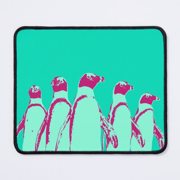 Item preview, African Penguin Gang - Aqua and Magenta designed and sold by AnthonyZed.