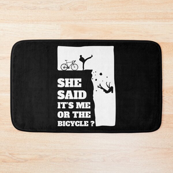 Item preview, She said its me or the Bicycle? Funny Cycling graphic designed and sold by theodoros20.
