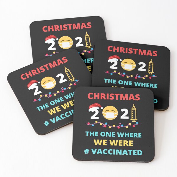 Item preview, Christmas 2021 The One Where We Were Vaccinated designed and sold by BhavyaBathla.