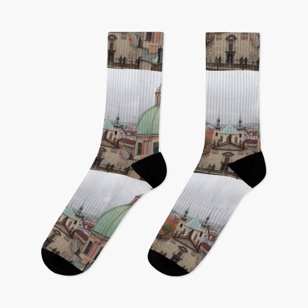 Item preview, Prague houses and churches near Vlatva river designed and sold by AlessiaCar.