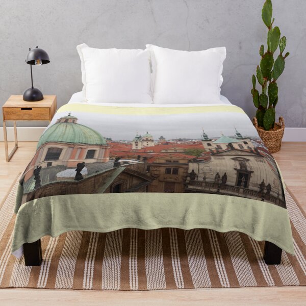 Item preview, Prague houses and churches near Vlatva river designed and sold by AlessiaCar.