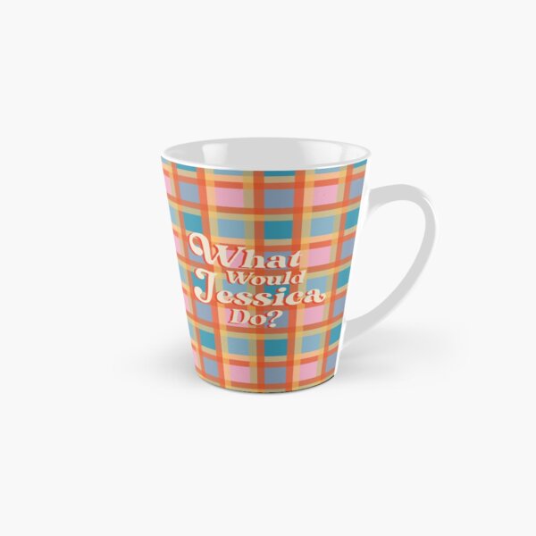 What Would Jessica Do in Plaid Tall Mug