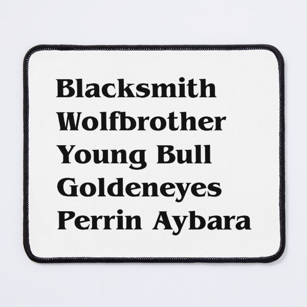 Item preview, Perrin's Titles designed and sold by ContinentalZero.