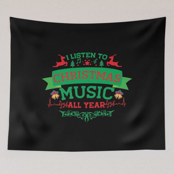 Item preview, I Listen To Christmas Music All Year, Matching Family Couples, Gift Ideas, Funny Party Xmas 2021																 designed and sold by plussorn.