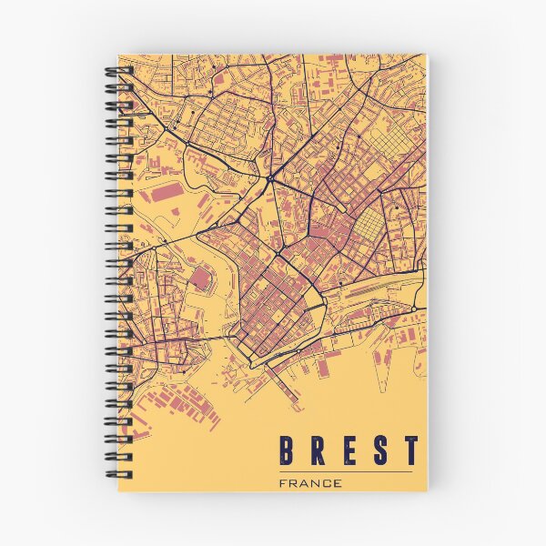 Item preview, Brest map wall art designed and sold by PostersProf1.