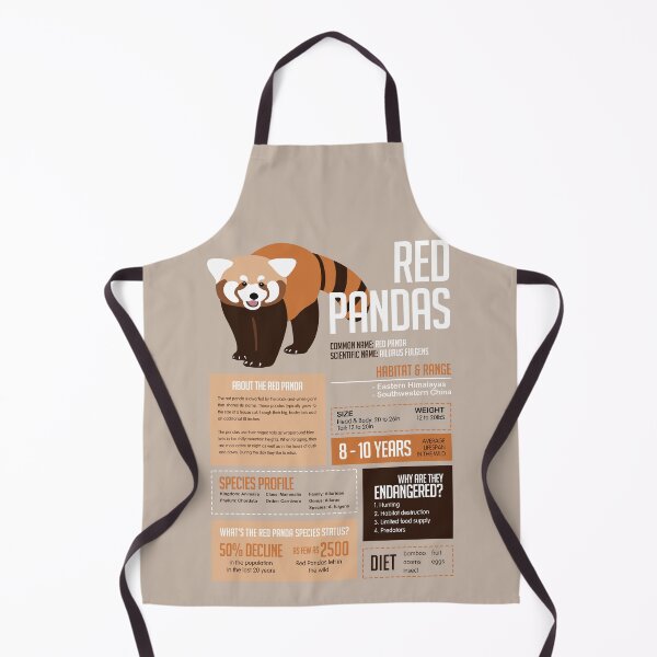 Item preview, Red Panda Infographic designed and sold by Luan Huynh.