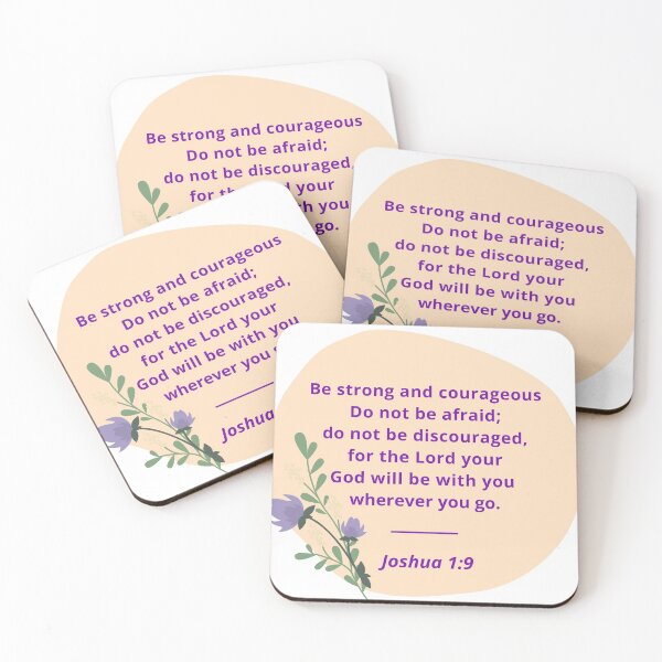 Item preview, Bible Verse - Joshua 1:9 designed and sold by myredlemon.