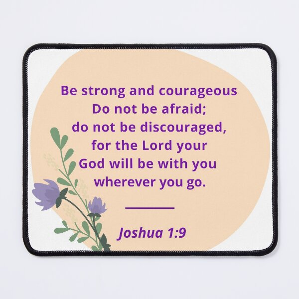 Item preview, Bible Verse - Joshua 1:9 designed and sold by myredlemon.