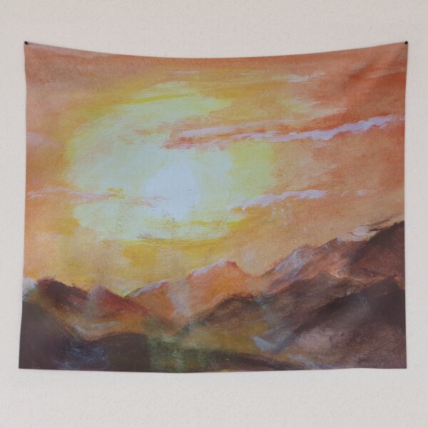 Item preview, Sunrise sunset over the mountains  designed and sold by WorldOfWendyArt.