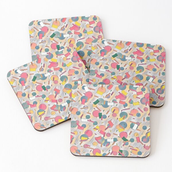 Item preview, 90s Retro Confetti Coral Pattern  designed and sold by Designs By YL.