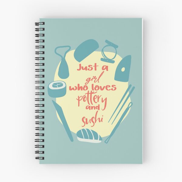 Item preview, Just a girl who loves pottery and sushi designed and sold by Teequeque.
