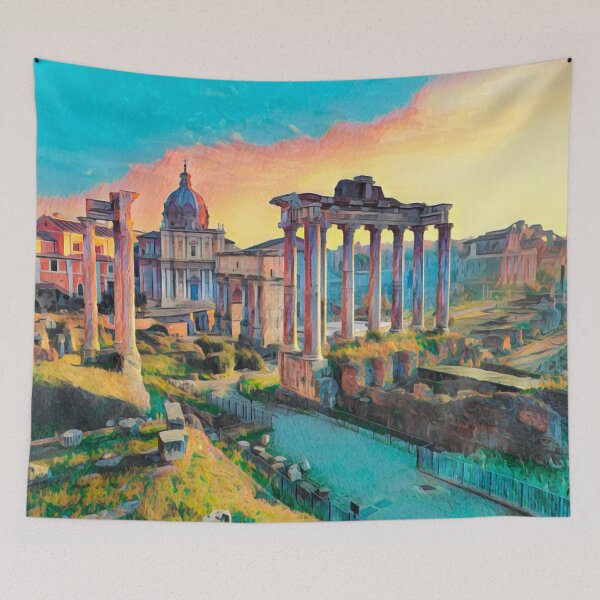 Item preview, Rome Vintage Travel designed and sold by Sofia-Draws.