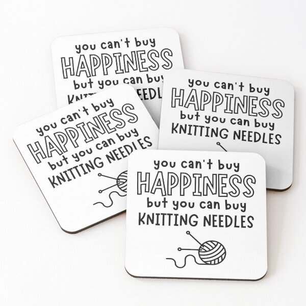 Item preview, You can't buy happiness but you can buy knitting needles designed and sold by TheGreenGoat.