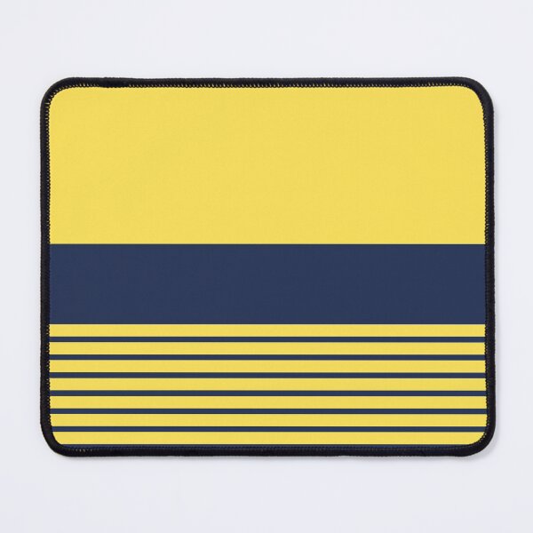 Item preview, Yellow and Midnight Blue Stripey Color Block designed and sold by kierkegaard.