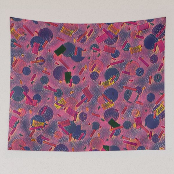 Item preview, Pink 90s Retro Confetti Pattern  designed and sold by Designs By YL.