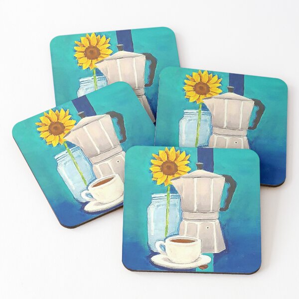 Item preview, Coffee & Sunflower Time! ORIGINAL ART  designed and sold by AzulejaRD.