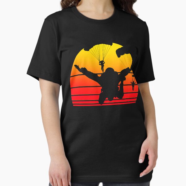 Item preview, Skydive parachuting design of a parachutist and the moon sun in the background. designed and sold by NobelFashion.