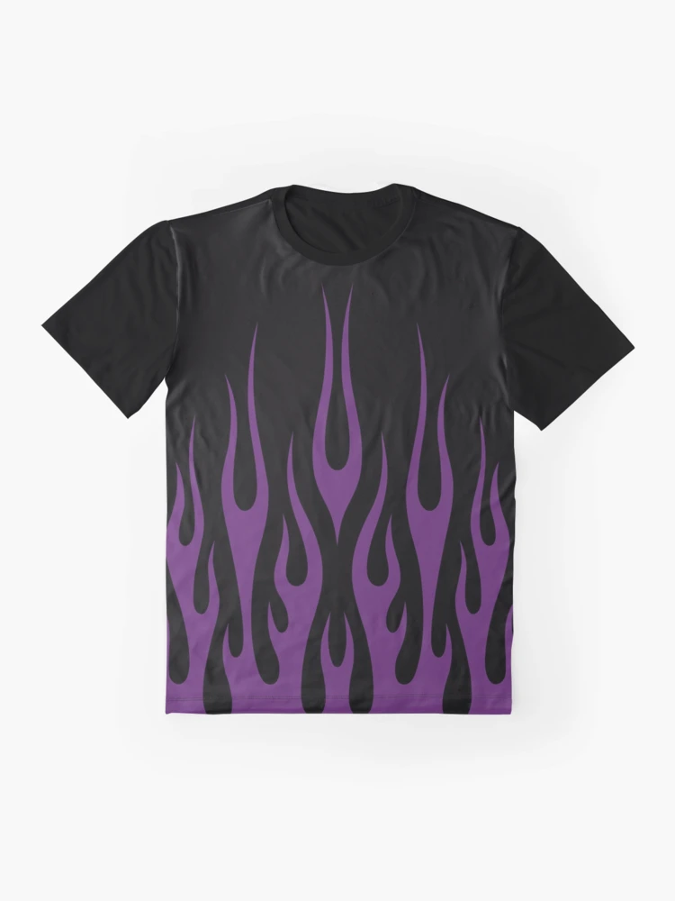 Purple Brand T-Shirt - Wild Fire Tee - Black - 800080 – Dabbous