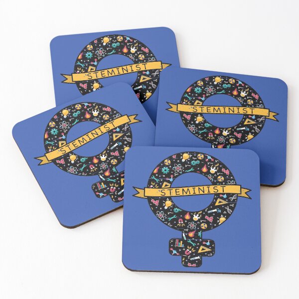 Item preview, Girl Power: STEMinist symbol designed and sold by Happy Puppy Print On Demand.