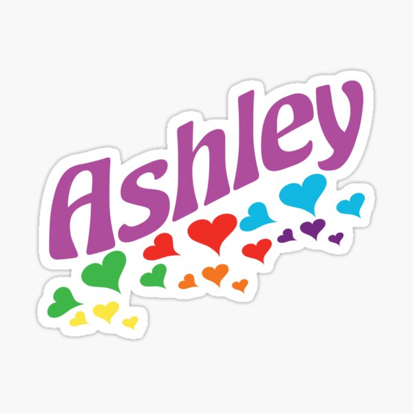 Camisa Retro Ashley First Name 80s Pegatina