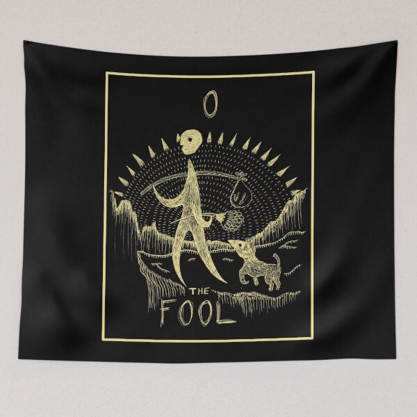 Item preview, The Fool 0 Tarot Card designed and sold by Owl-n-bear.