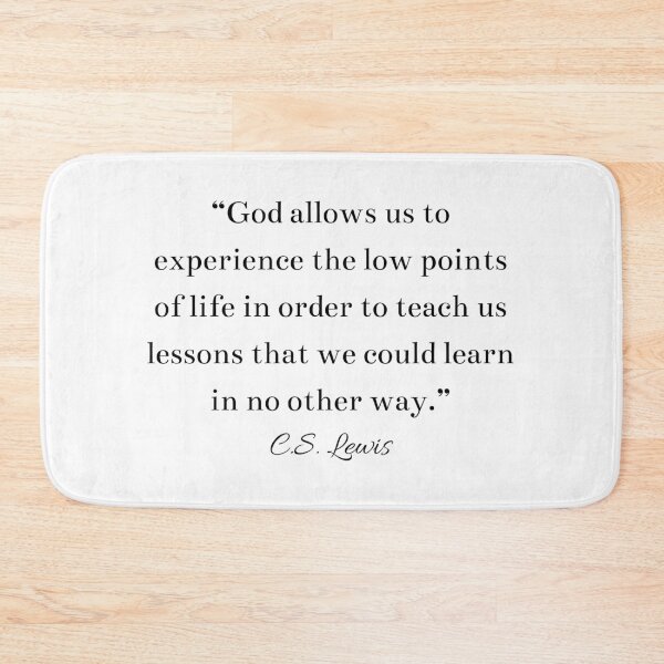 Item preview, CS Lewis Inspirational Christian God Quote designed and sold by HoeneShirts.