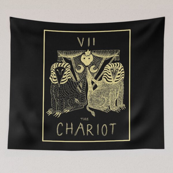 Item preview, The Chariot VII Tarot Card designed and sold by Owl-n-bear.