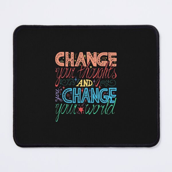 Item preview, CHANGE YOU THOUGHTS AND CHANGE YOUR WORLD designed and sold by FbCreative.