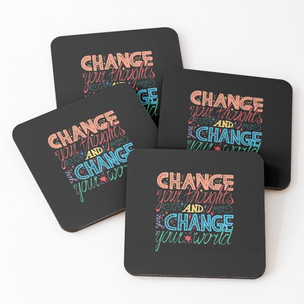 Item preview, CHANGE YOU THOUGHTS AND CHANGE YOUR WORLD designed and sold by FbCreative.