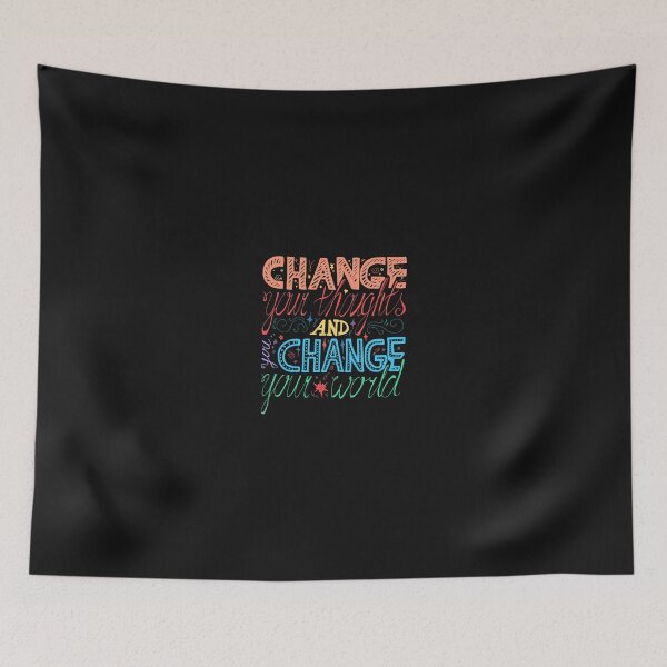 Item preview, CHANGE YOU THOUGHTS AND CHANGE YOUR WORLD designed and sold by FbCreative.