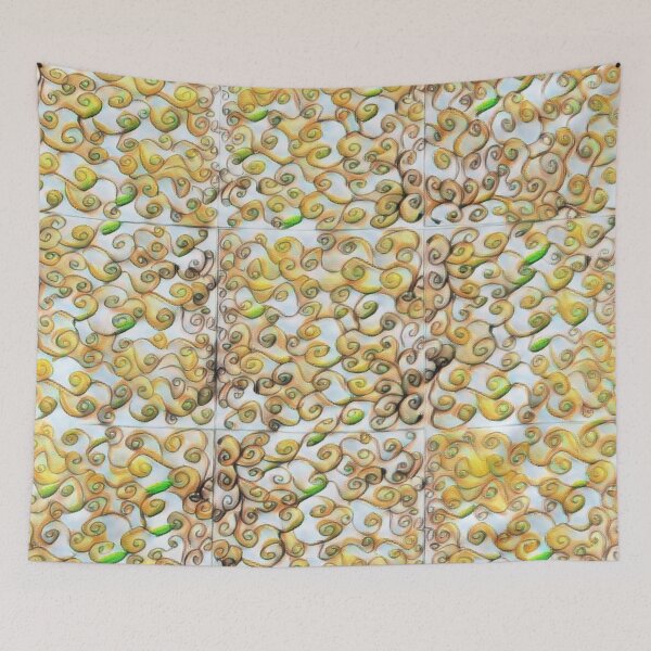 Item preview, Yellow Swirl Textured Pattern designed and sold by Designs By YL.