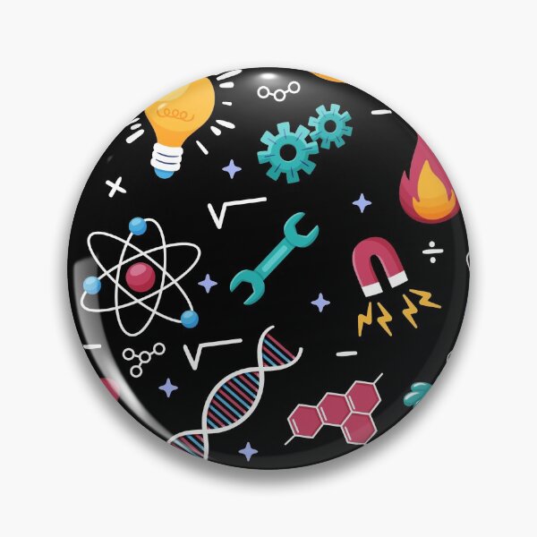 Item preview, STEM icons pattern: science, engineering, etc.  designed and sold by Happy Puppy Print On Demand.
